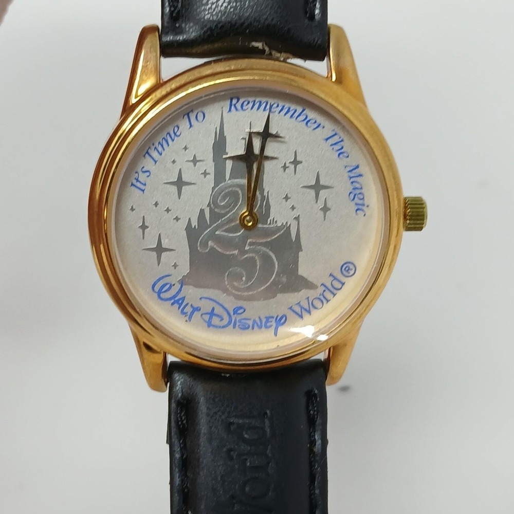 1997 Walt Disney Kodak Watch 25th‎ Anniversary Watch Leather in Original Box